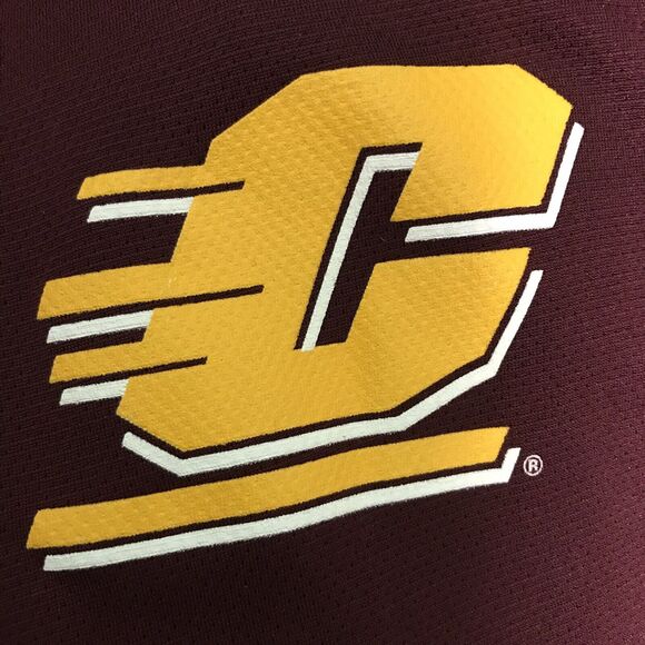 adidas Central Michigan Chippewas Adult Large 1/4 Zip LS Pullover Football NCAA - Picture 1 of 14